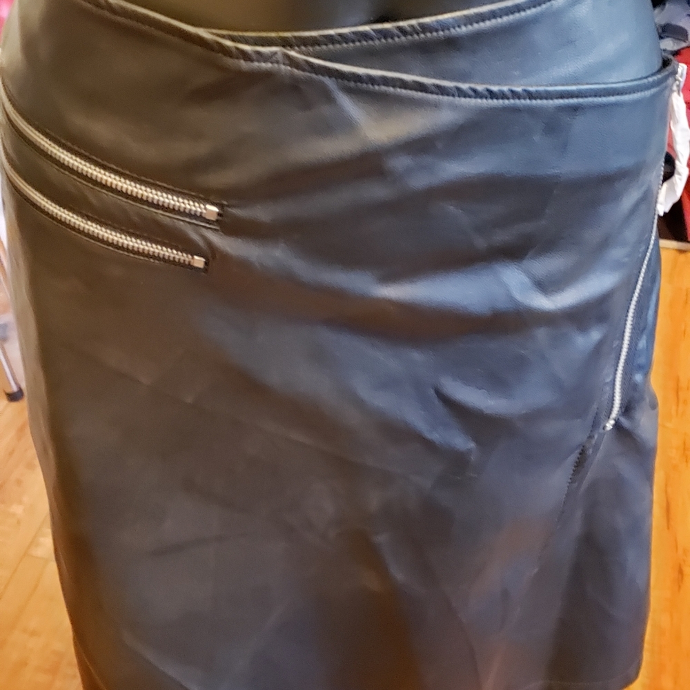 Brand New Junarose Faux Leather Size 3x Skirt